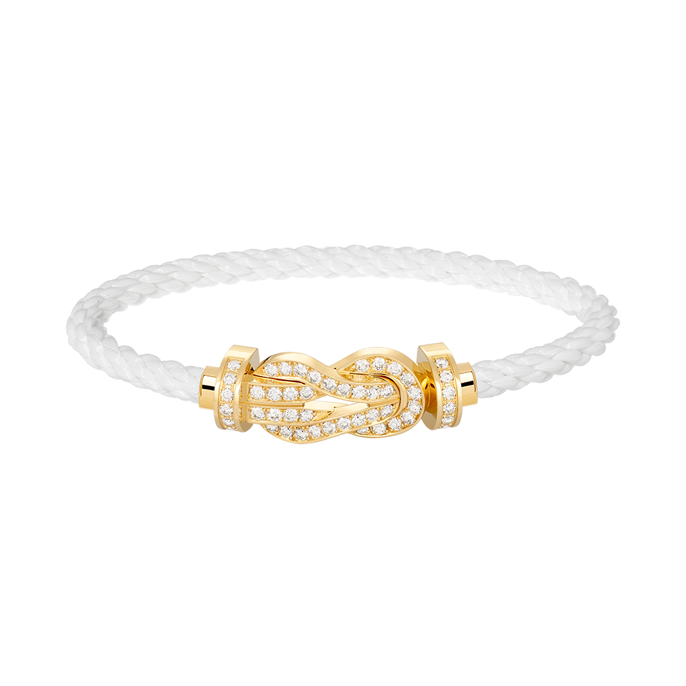 Miro CHANCE LARGE 8 FIGURE BUCKLE FULLDIAMOND BRACELET GOLD