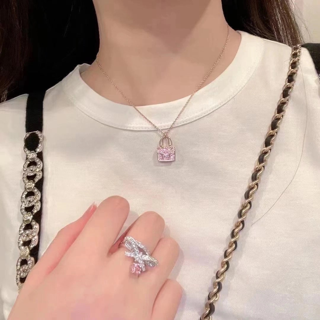 Miro CONSTANCE PEDANT PURPLE DIAMOND NECKLACE
