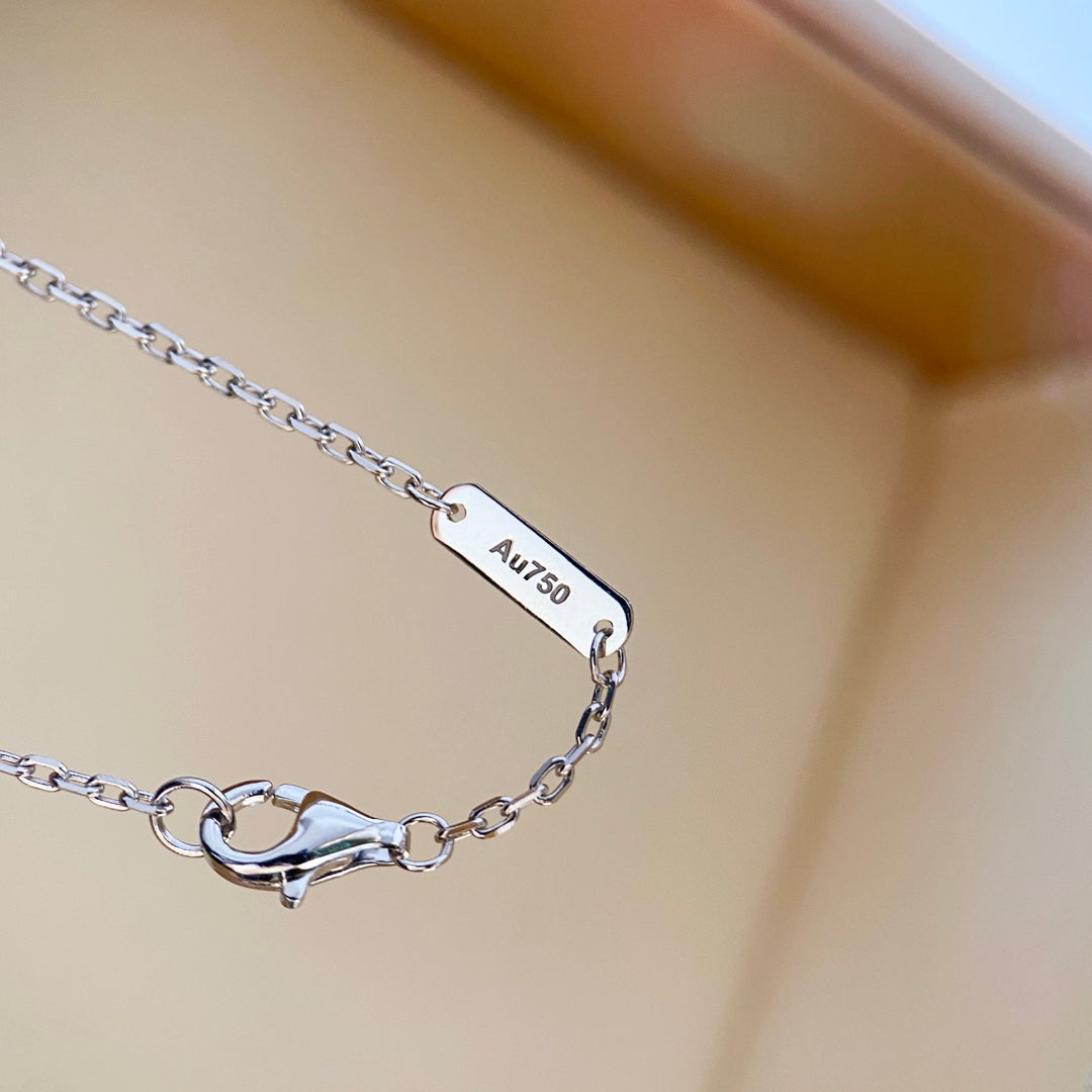 Miro CLOVER DIAMOND NECKLACE SILVER