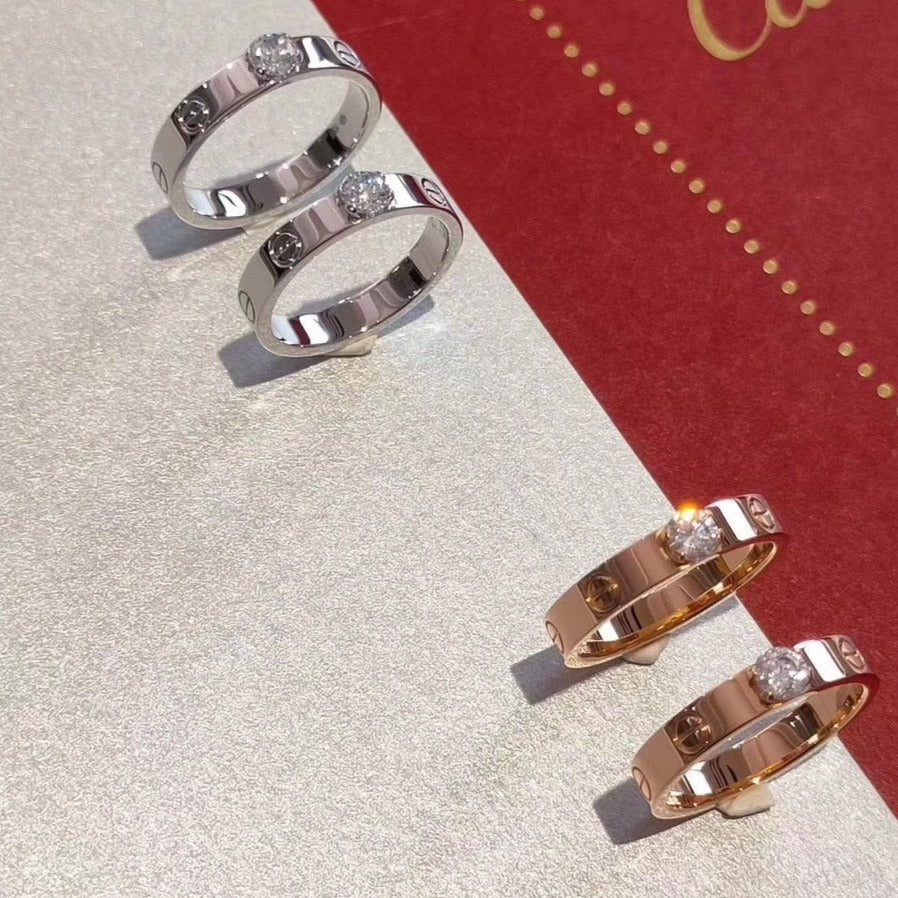 Miro LOVE RING 3.6MM 1 BIG DIAMOND