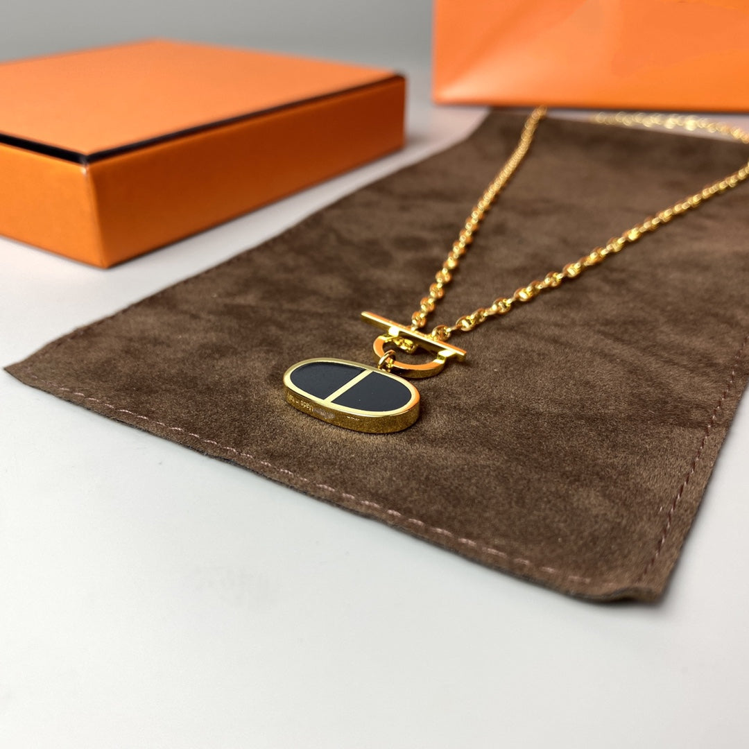 Miro CHAINE VERSO BLACK CERAMIC NECKLACE