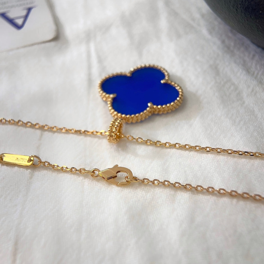 Miro CLOVER 25MM NECKLACE TURQUOISE ROSE GOLD