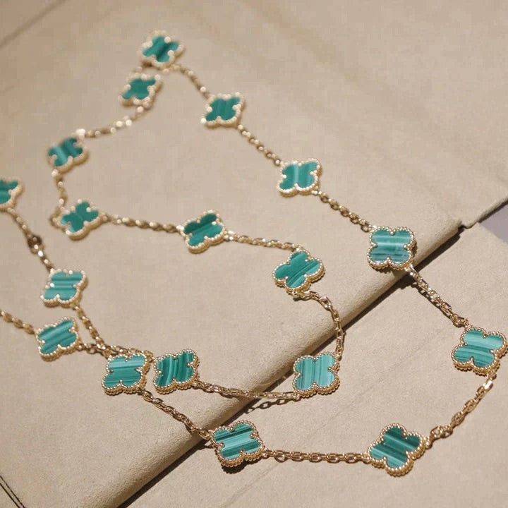 Miro CLOVER 20 MOTIFS MALACHITE GOLD
