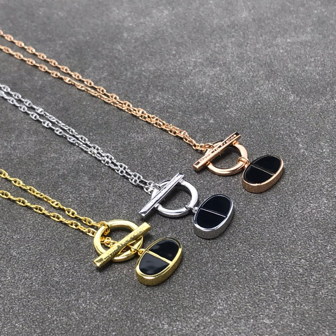 Miro CHAINE VERSO BLACK CERAMIC NECKLACE