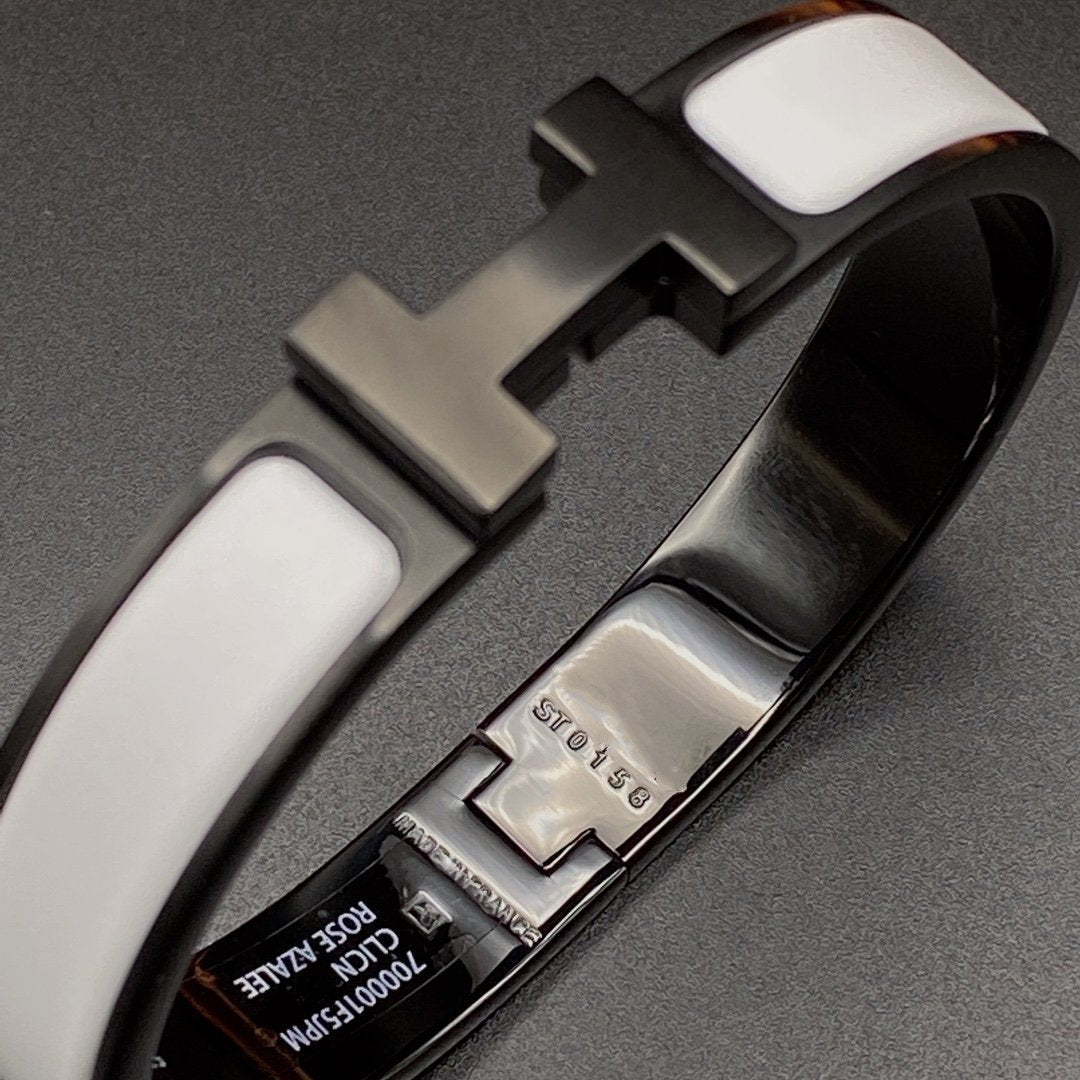 Miro H BRACELET 12MM BLACK WHITE CERAMIC