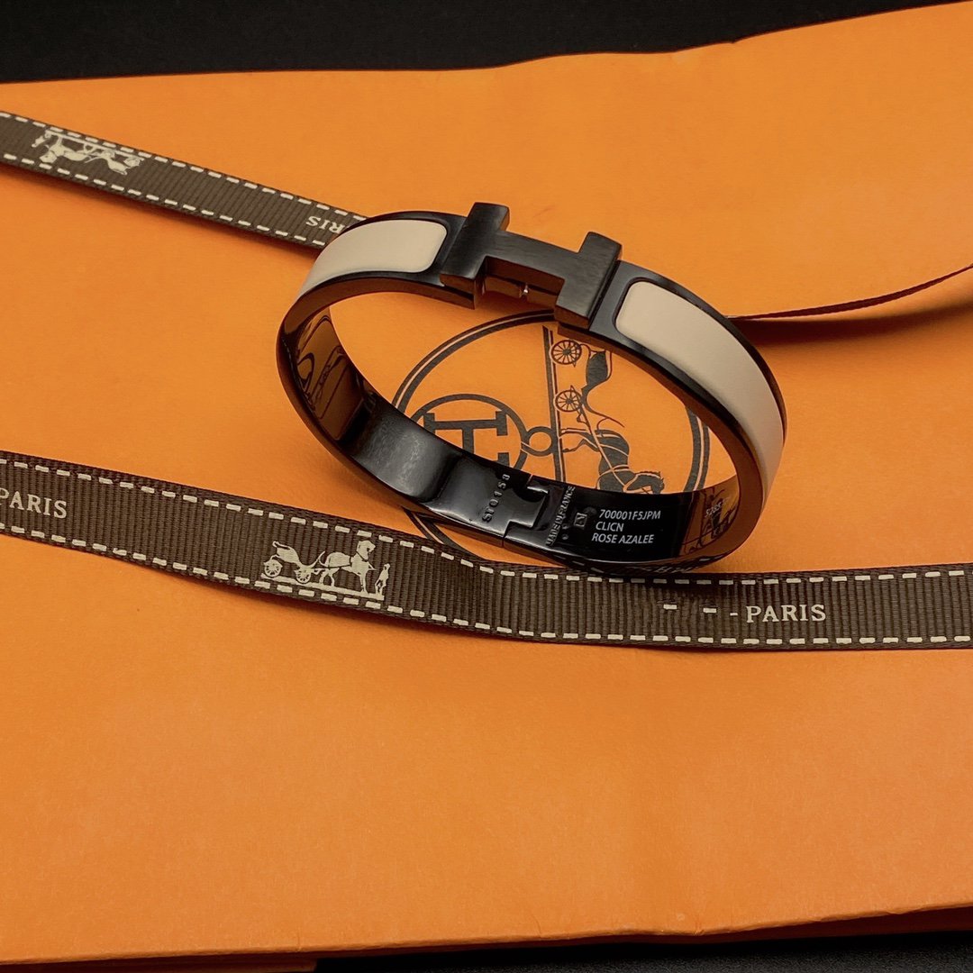 Miro H BRACELET 12MM BLACK BEIGE CERAMIC
