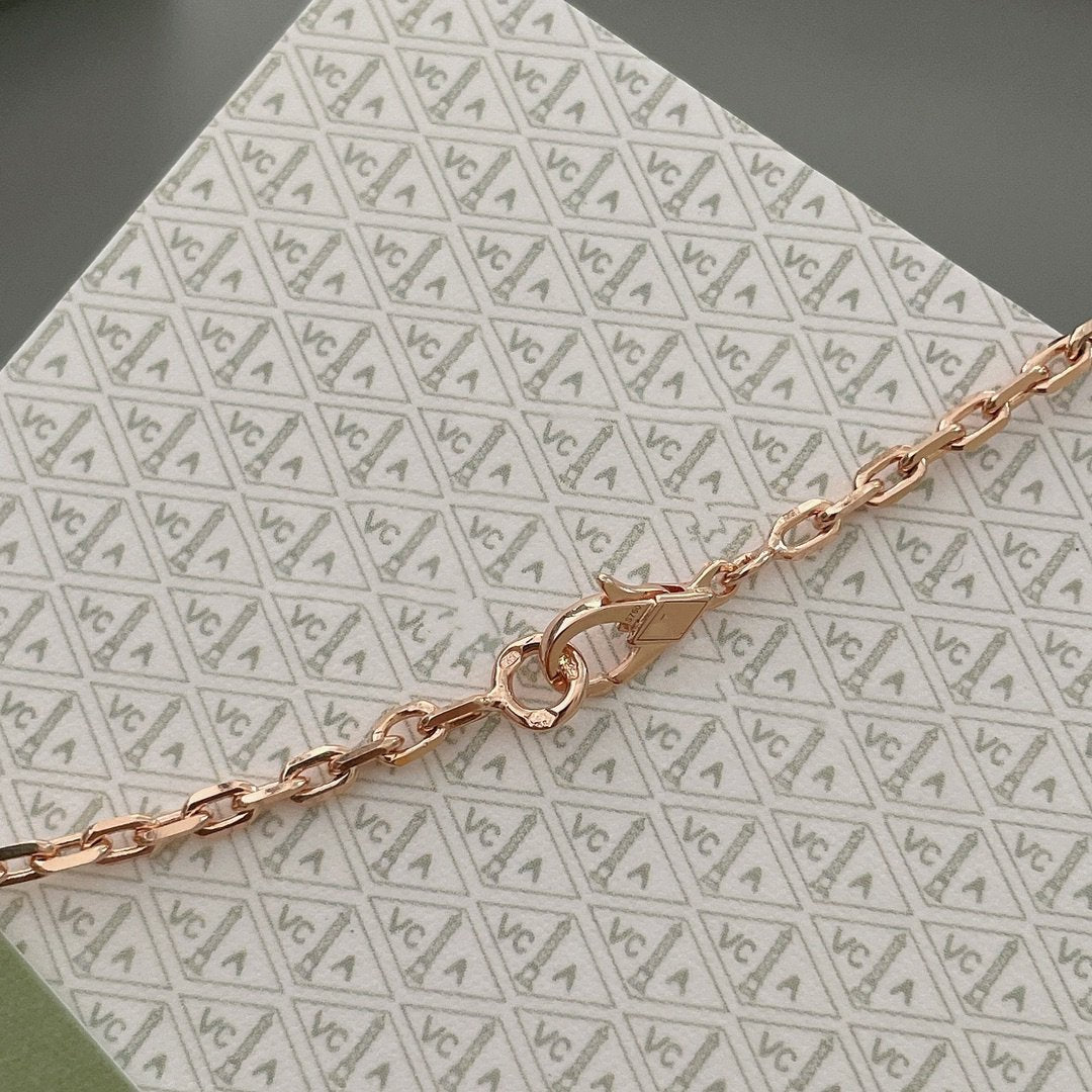 Miro LUCKY SPRING 15 MOTIFS ROSE GOLD NECKLACE