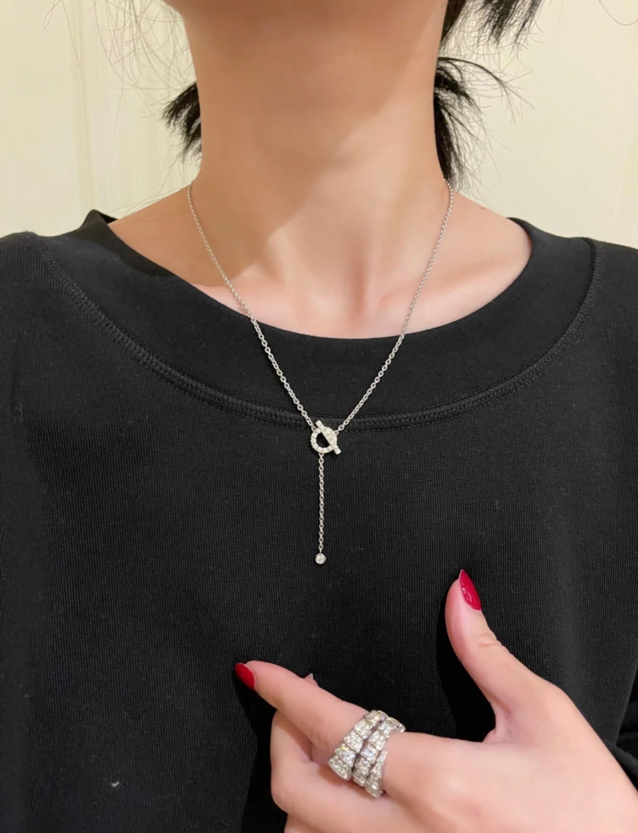 Miro FINESSE SILVER DIAMOND NECKLACE