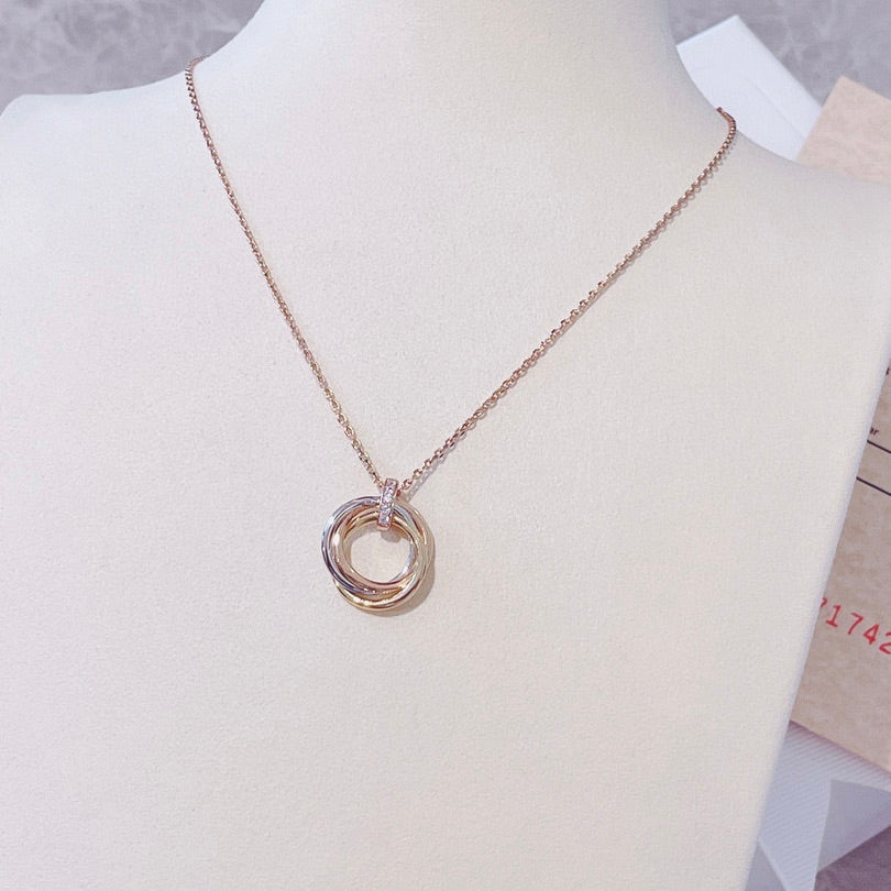 Miro TRINITY NECKLACE GOLD DIAMONDS