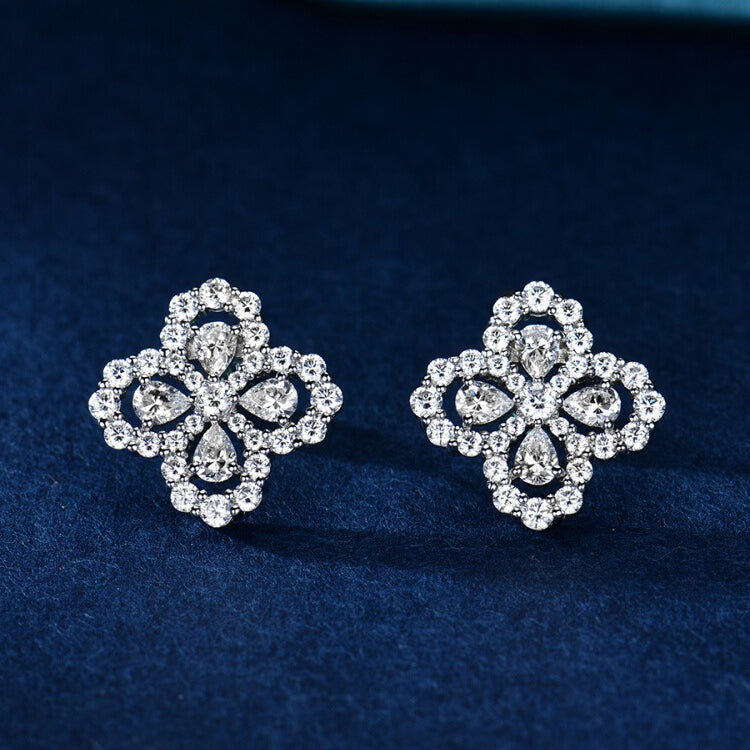 Miro LOOP EARRINGS FULL MOTIF DIAMOND 16MM