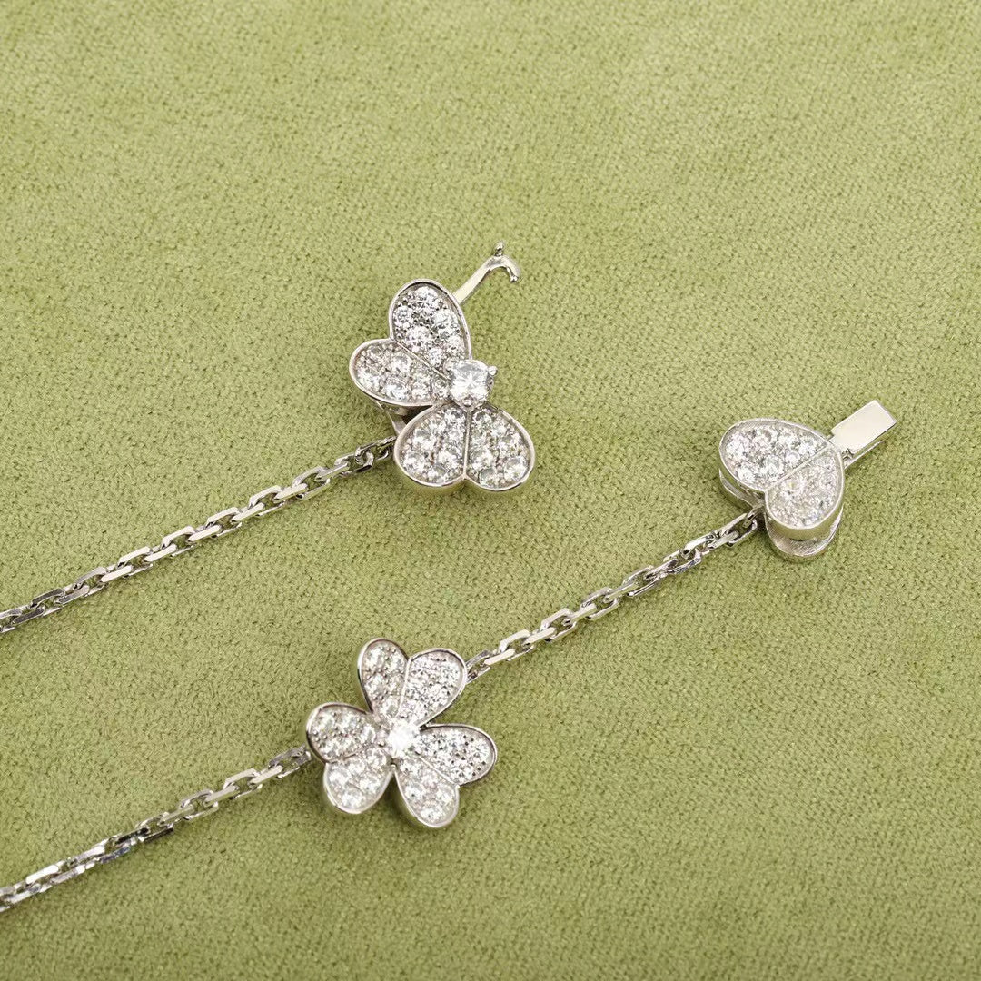 Miro FRIVOLE SILVER 9 FLOWERS NECKLACE