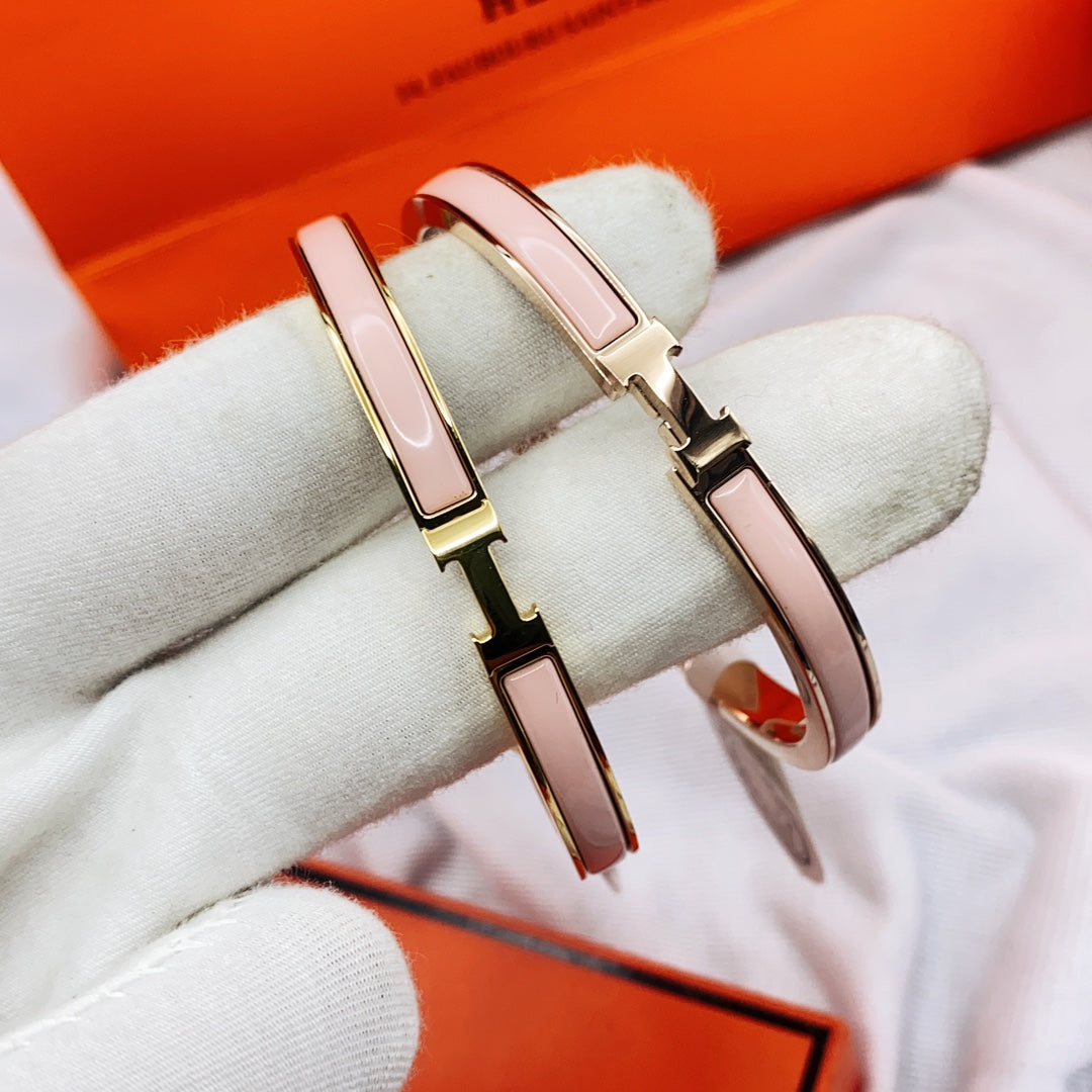 Miro CLASSIC HM CLIC PINK 8MM ENAMEL BRACELET