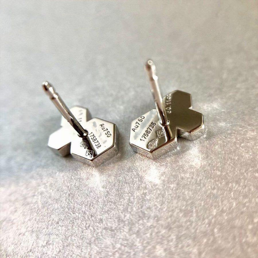 Miro BEE LOVE SILVER DIAMOND EARRINGS