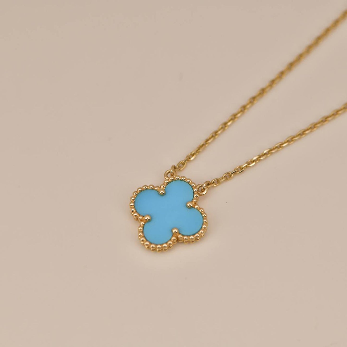 Miro CLOVER 15MM VINTAGE TURQUOISE NECKLACE