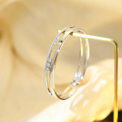 [Miro ]Move Romane Diamond Bangle Bracelet