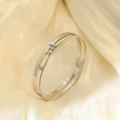 [Miro ]Move Romane Diamond Bangle Bracelet