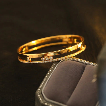 [Miro ]Move Romane Diamond Bangle Bracelet