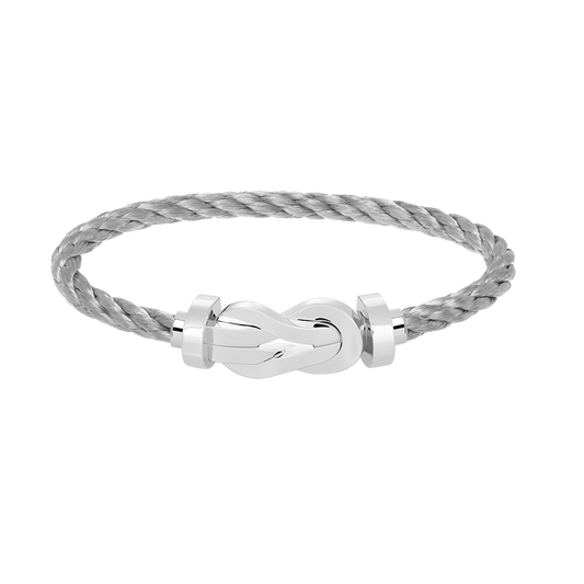 Miro CHANCE LARGE 8 FIGURE BUCKLE NO DIAMOND BRACELET SILVER