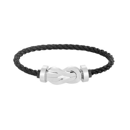 Miro CHANCE LARGE 8 FIGURE BUCKLE NO DIAMOND BRACELET SILVER