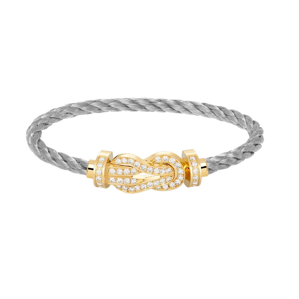 Miro CHANCE LARGE 8 FIGURE BUCKLE FULLDIAMOND BRACELET GOLD