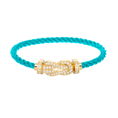 Miro CHANCE LARGE 8 FIGURE BUCKLE FULLDIAMOND BRACELET GOLD