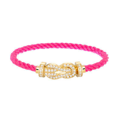 Miro CHANCE LARGE 8 FIGURE BUCKLE FULLDIAMOND BRACELET GOLD