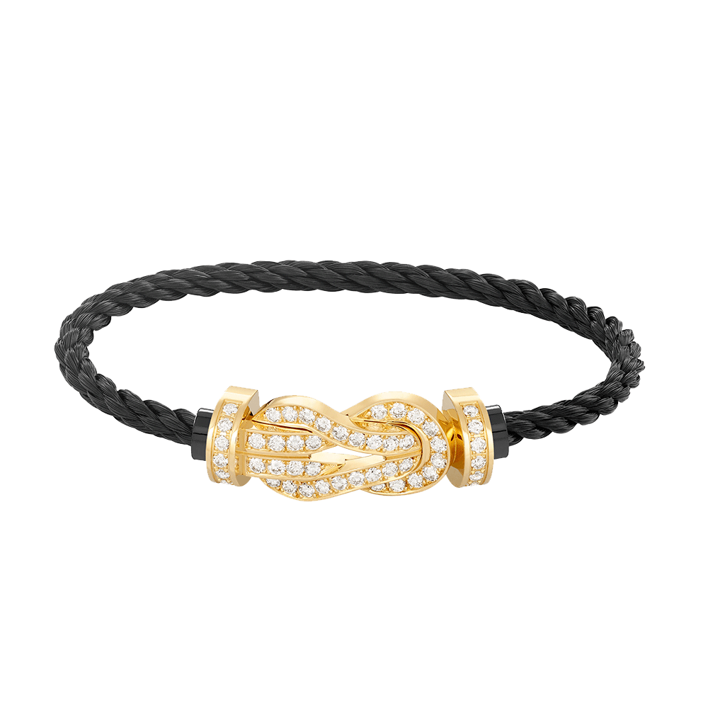 Miro CHANCE LARGE 8 FIGURE BUCKLE FULLDIAMOND BRACELET GOLD