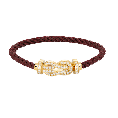 Miro CHANCE LARGE 8 FIGURE BUCKLE FULLDIAMOND BRACELET GOLD