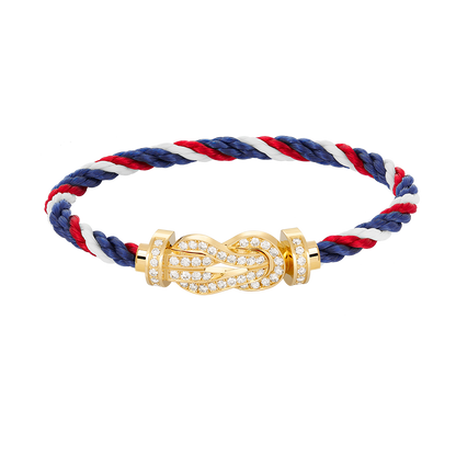 Miro CHANCE LARGE 8 FIGURE BUCKLE FULLDIAMOND BRACELET GOLD