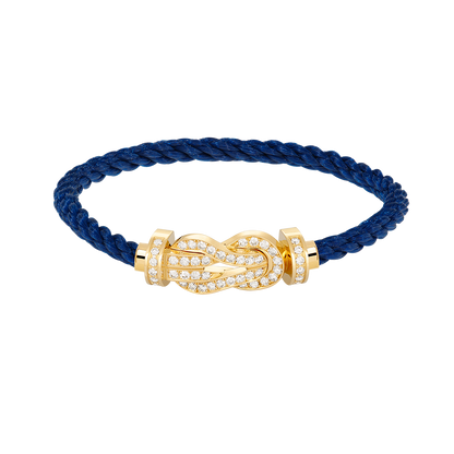 Miro CHANCE LARGE 8 FIGURE BUCKLE FULLDIAMOND BRACELET GOLD