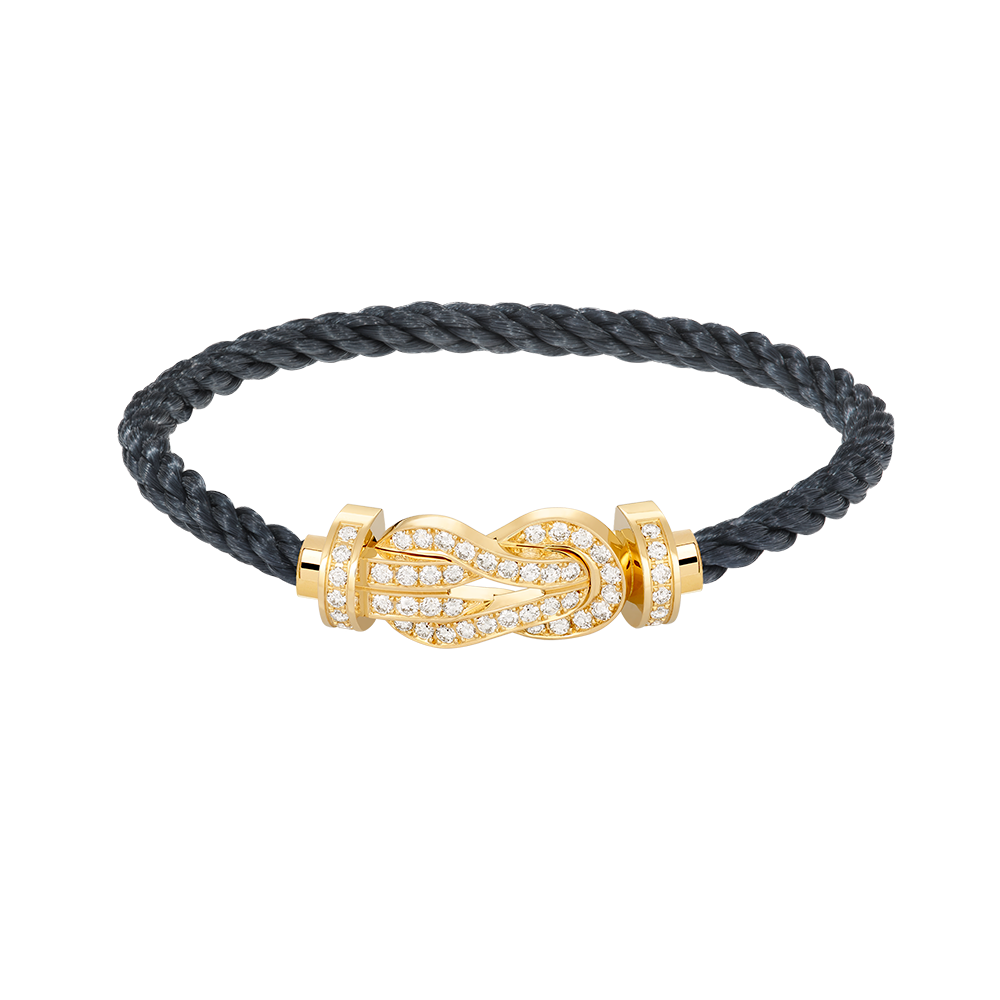 Miro CHANCE LARGE 8 FIGURE BUCKLE FULLDIAMOND BRACELET GOLD