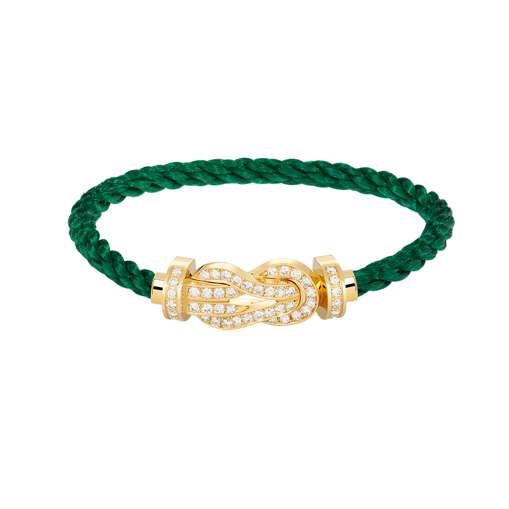 Miro CHANCE LARGE 8 FIGURE BUCKLE FULLDIAMOND BRACELET GOLD