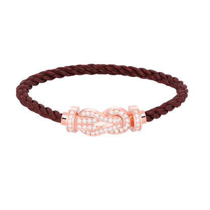 Miro CHANCE LARGE 8 FIGURE BUCKLE FULL DIAMOND BRACELET ROSE GOLD