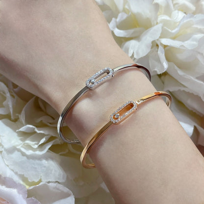 [Miro ]Move Uno pavé flex bangle medium