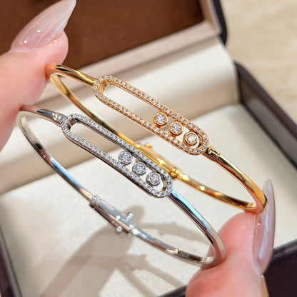 [Miro ]Move Pavé Diamond Bangle Bracelet M