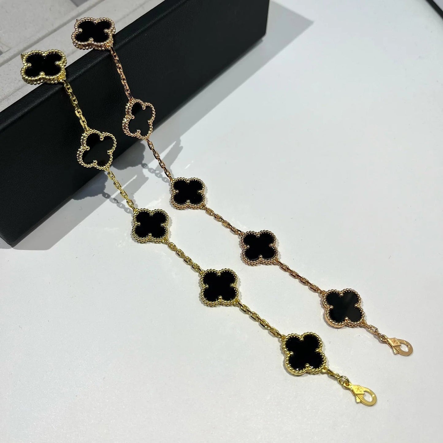 [Miro ]New CLOVER 5 MOTIF ONYXS BRACELET COLLECTION