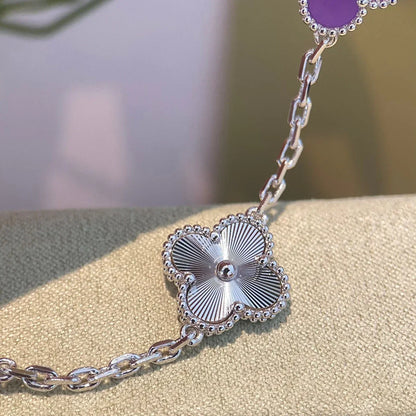 [Miro ]New  CLOVER 5 MOTIF VIOLET BRACELET COLLECTION