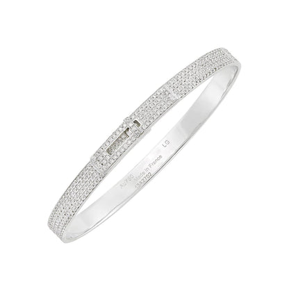 Miro HM KELLY BRACELET IN SILVER AND FULL PAVE DIAMOND