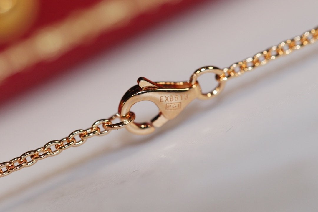 Miro LOVE NECKLACE PINK GOLD AND SILVER