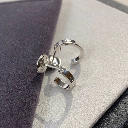 Miro LOVE EARRINGS 2.65MM SILVER