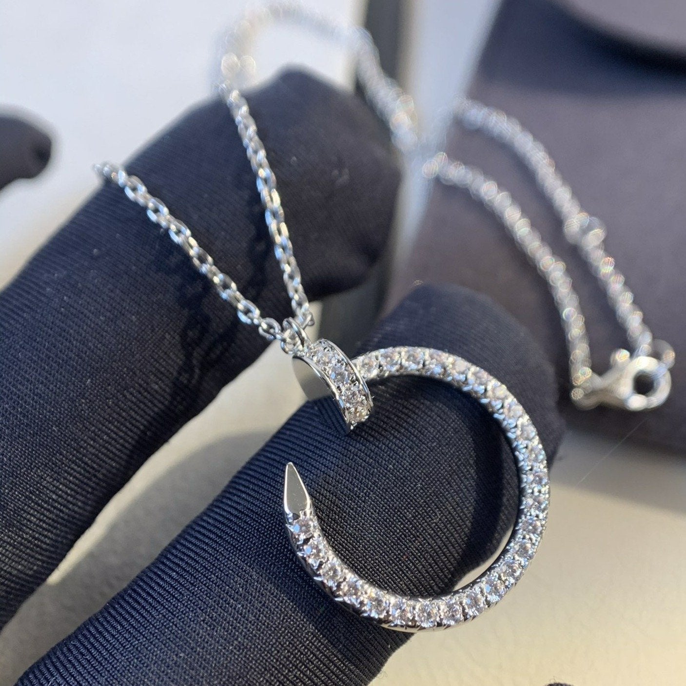 Miro JUSTE NECKLACE SILVER DIAMONDS