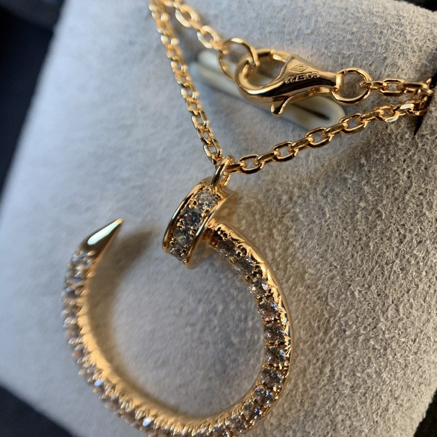 Miro JUSTE NECKLACE PINK GOLD DIAMONDS
