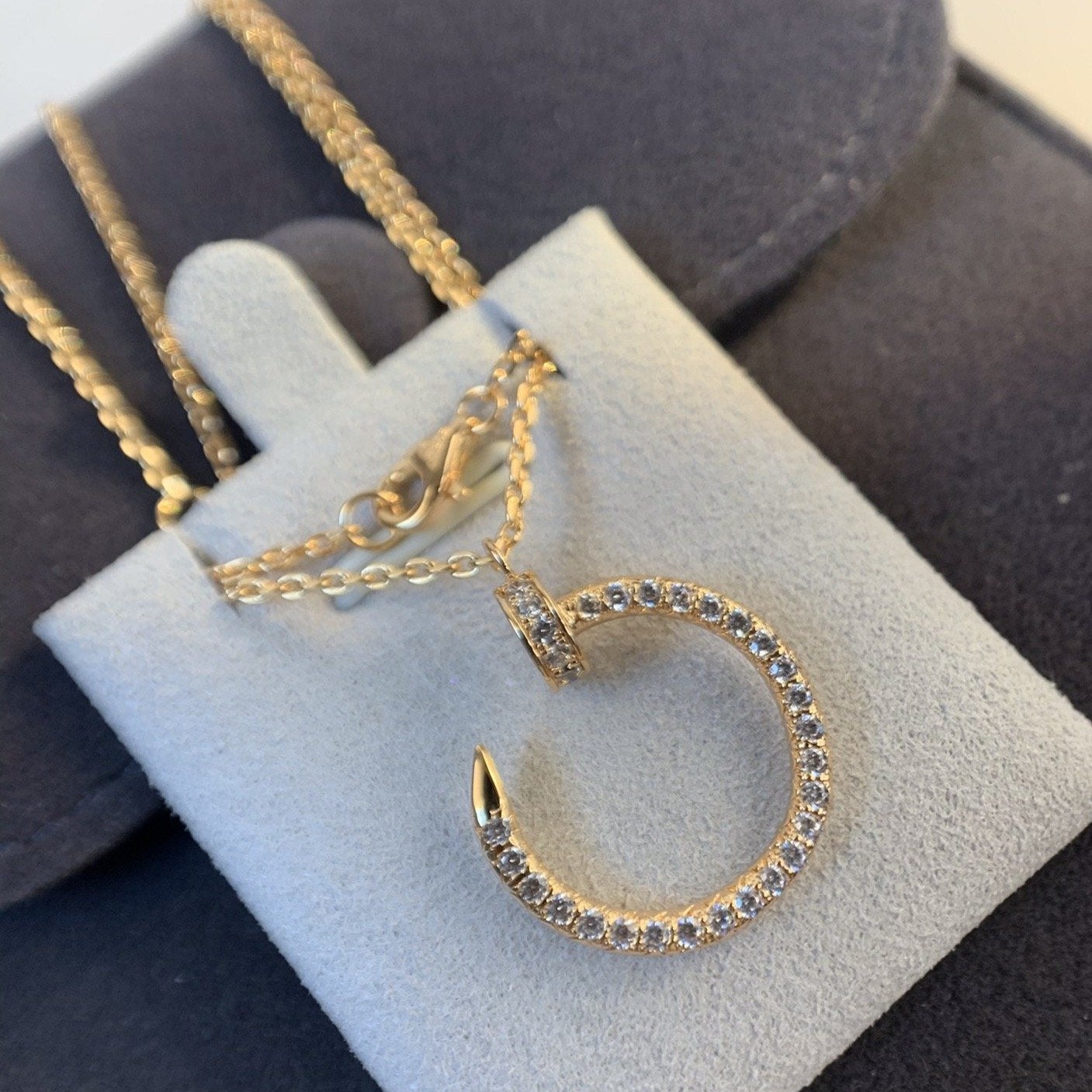 Miro JUSTE NECKLACE PINK GOLD DIAMONDS