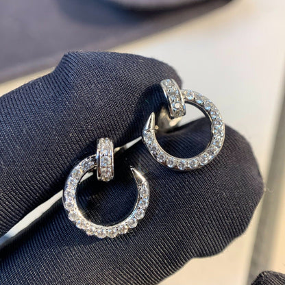 Miro JUSTE EARRINGS SILVER DIAMONDS