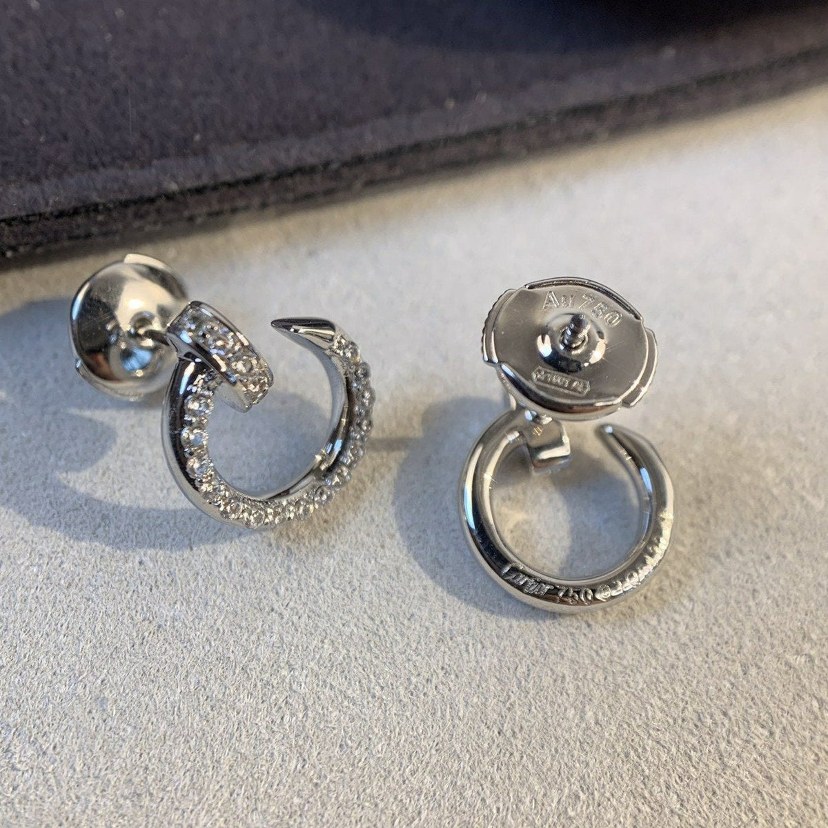 Miro JUSTE EARRINGS SILVER DIAMONDS