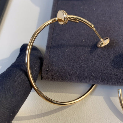 Miro JUSTE EARRINGS GOLD DIAMONDS 1.8MM