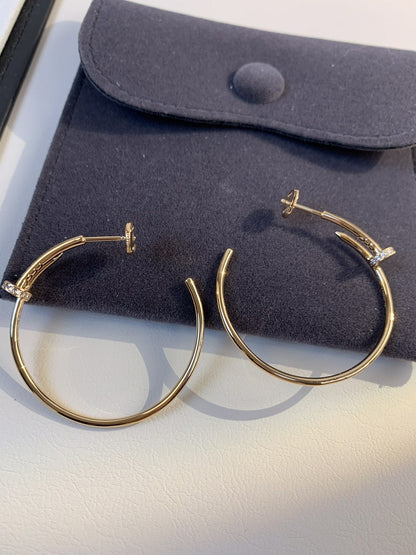 Miro JUSTE EARRINGS GOLD DIAMONDS 1.8MM