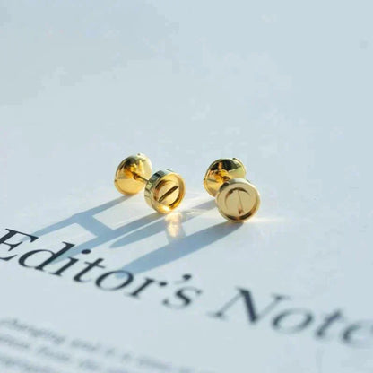 Miro LOVE EARRINGS GOLD 10MM