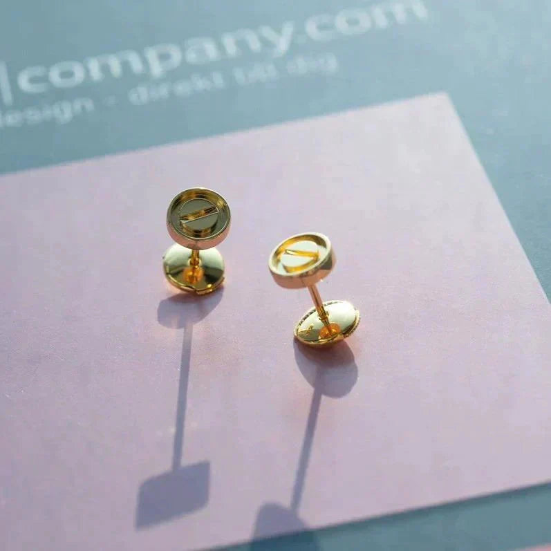 Miro LOVE EARRINGS GOLD 10MM