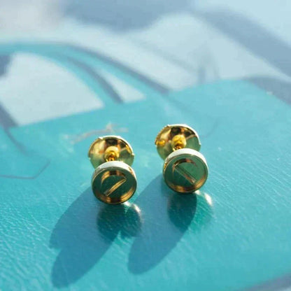 Miro LOVE EARRINGS GOLD 10MM